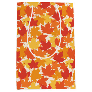 Autumn Leaves Fall Colours Medium Gift Bag