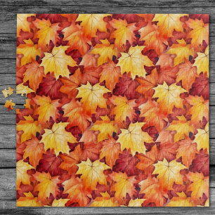 Autumn Leaves, Fall Leaves, Colourful Leaves Jigsaw Puzzle
