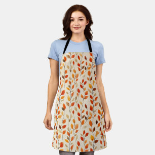 Autumn Leaves Fall Pattern Apron