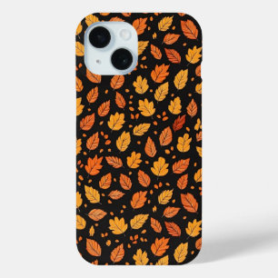 Autumn Leaves Fall Pattern iPhone 15 Case