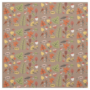 Autumn Leaves Fall Patterned Harvest Fabric