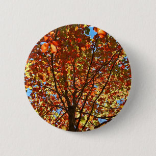 Autumn Leaves Fireworks 6 Cm Round Badge