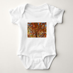Autumn Leaves Fireworks Baby Bodysuit