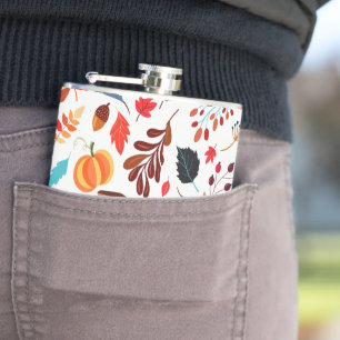 Autumn Leaves Flask