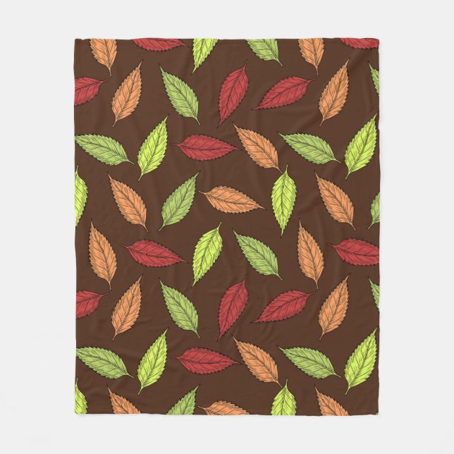 AUTUMN LEAVES FLEECE BLANKET (Front)