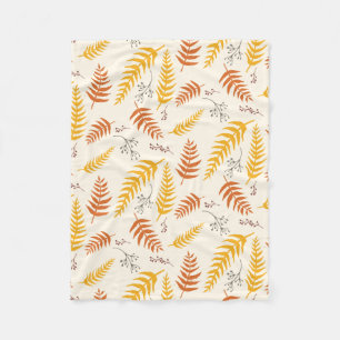 Autumn Leaves Fleece Blanket