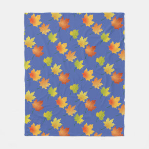 Autumn Leaves Fleece Blanket