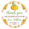 Autumn Leaves Floral Pumpkin Fall Thank You
