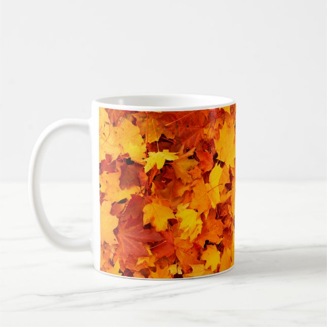 Autumn leaves foliage autumn leaves coffee mug (Left)