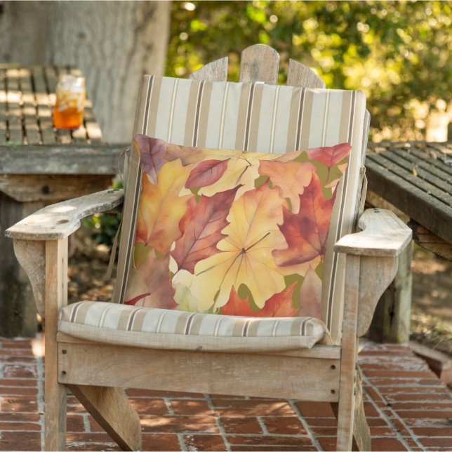 Autumn leaves foliage cushion (Chair)
