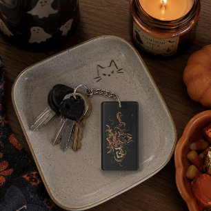 Autumn Leaves Forest Dryad Spirit Green Man Key Ring