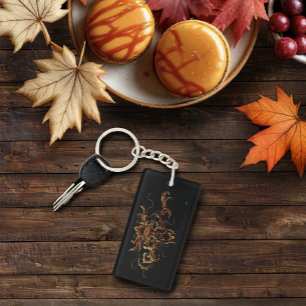 Autumn Leaves Forest Dryad Spirit Green Man  Key Ring