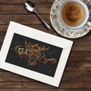 Autumn Leaves Forest Dryad Spirit Green Man Rectangular Sticker