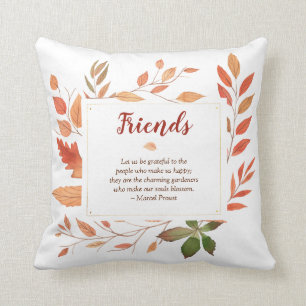 Autumn Leaves Friendship Cushion