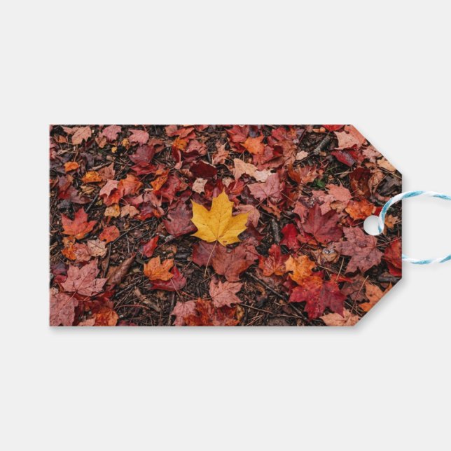 Autumn leaves  gift tags (Front (Horizontal))