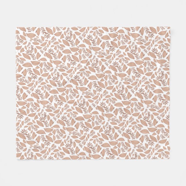 Autumn leaves give thanks Fleece Blanket (Front (Horizontal))