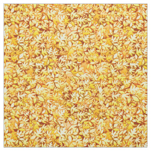 Autumn leaves, golden yellow fabric