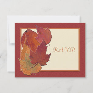 Autumn Leaves II RSVP Card