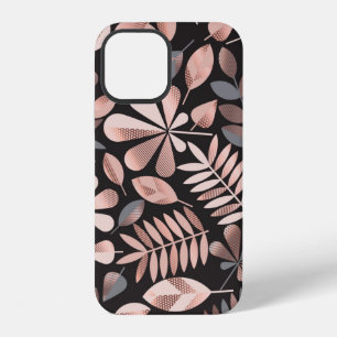 Autumn leaves illustration pattern iPhone 12 case