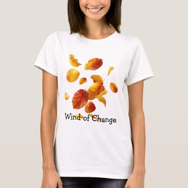 Autumn Leaves in Flight T-Shirt (Front)