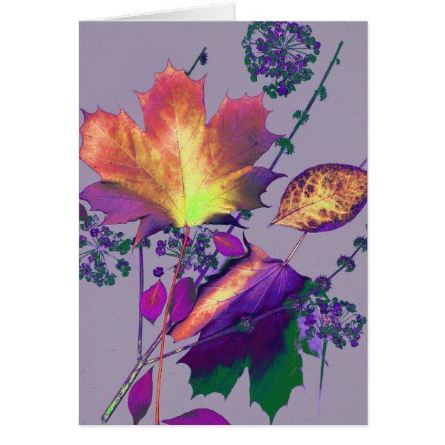 Autumn Leaves in Lilac (Front)