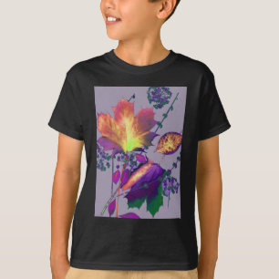 Autumn Leaves in Lilac T-Shirt