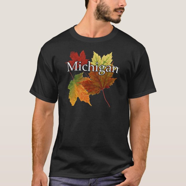 AUTUMN LEAVES IN MICHIGAN T-Shirt (Front)