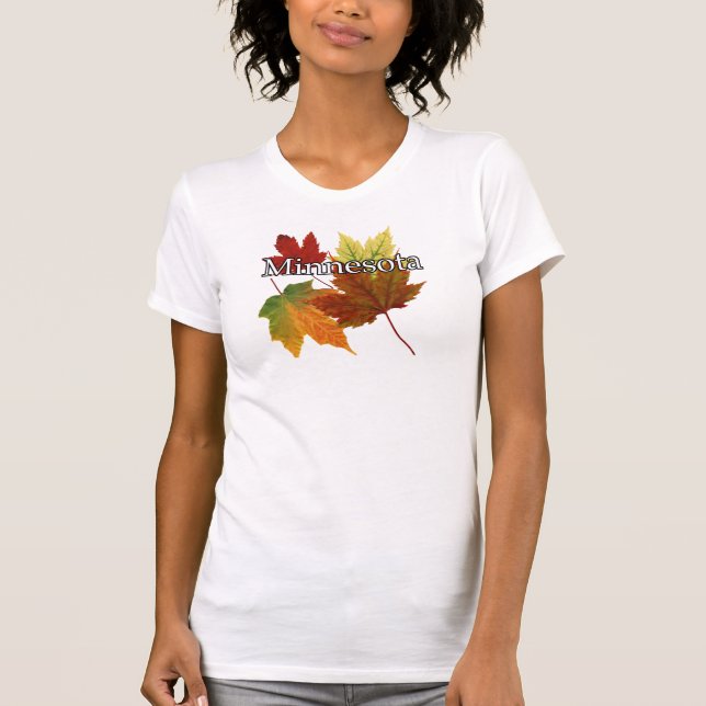 AUTUMN LEAVES IN MINNESOTA T-Shirt (Front)