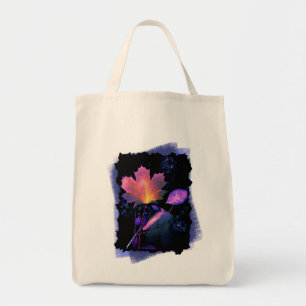Autumn Leaves in Neon and Blue Tote Bag