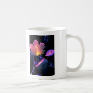 Autumn Leaves in Neon Coffee Mug