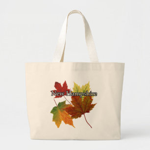 AUTUMN LEAVES IN NEW HAMPSHIRE LARGE TOTE BAG