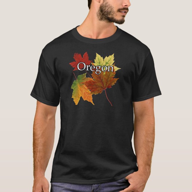 AUTUMN LEAVES IN OREGON T-Shirt (Front)