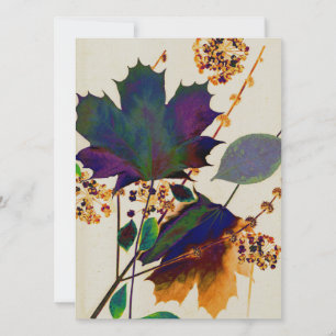 Autumn Leaves in Royal Colours