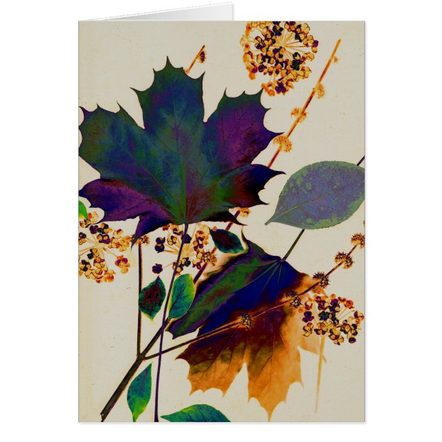 Autumn Leaves in Royal Colours (Front)