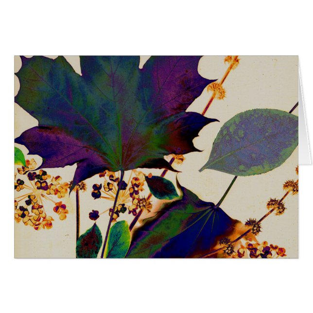 Autumn Leaves in Royal Colours (Front Horizontal)