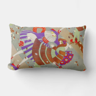 AUTUMN LEAVES IN THE WIND /BEAUTY FASHION LUMBAR CUSHION