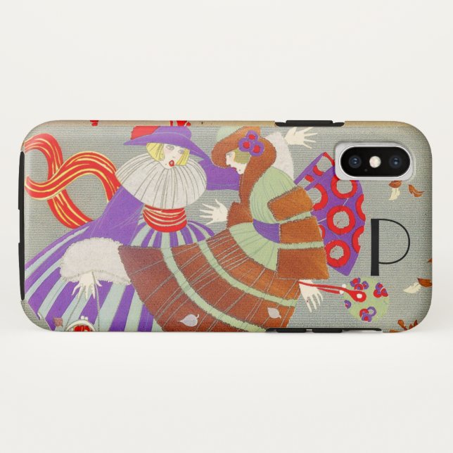 AUTUMN LEAVES IN THE WIND /BEAUTY FASHION MONOGRAM Case-Mate iPhone CASE (Back (Horizontal))