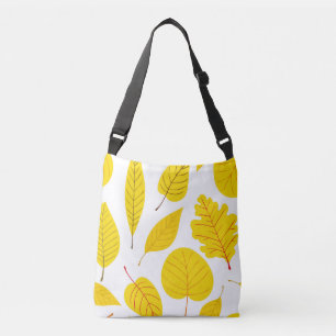 Autumn leaves in yellow crossbody bag