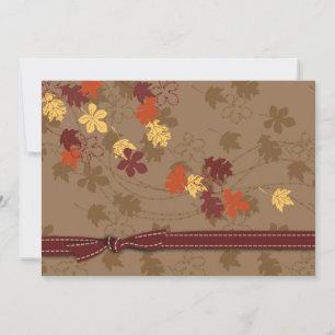 Autumn Leaves Invitation