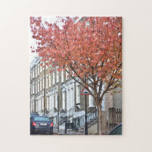 Autumn Leaves Islington North London UK Jigsaw Puzzle