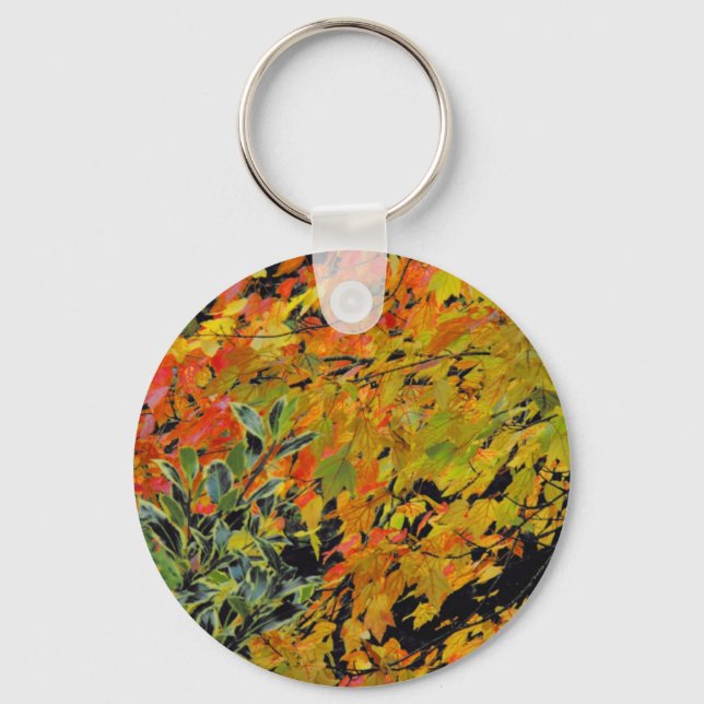 Autumn Leaves Key Ring (Front)