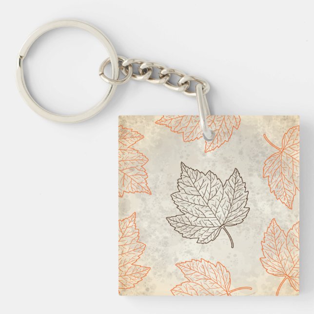 Autumn leaves key ring (Front)