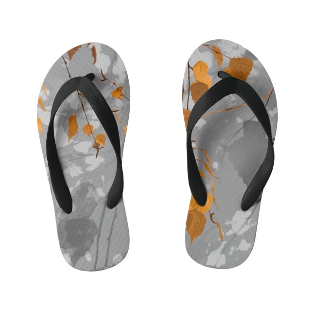 Autumn Leaves Kid's Thongs (Footbed)