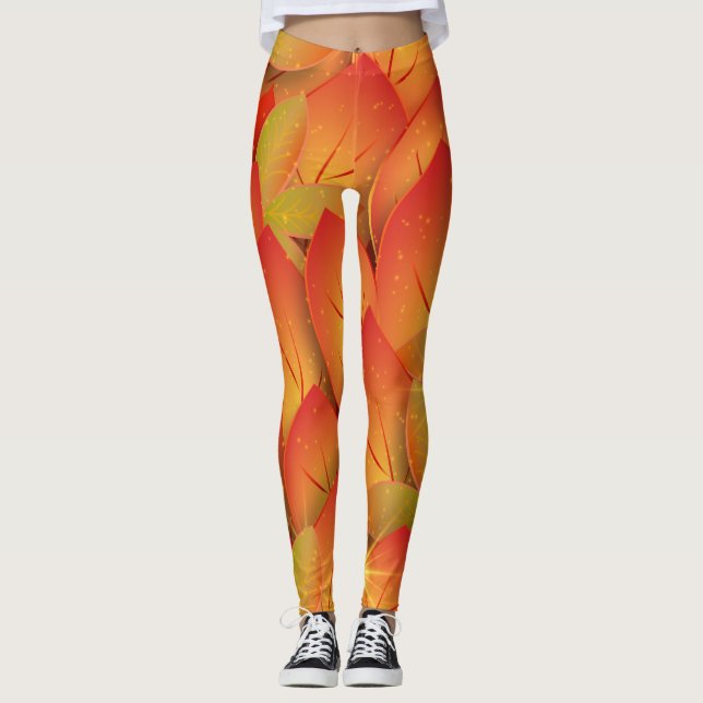 autumn leaves leggings (Front)
