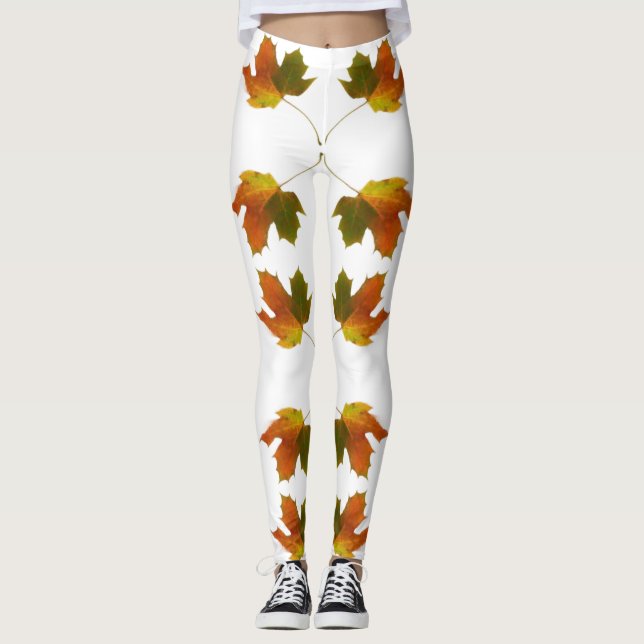 Autumn Leaves Leggings (Front)