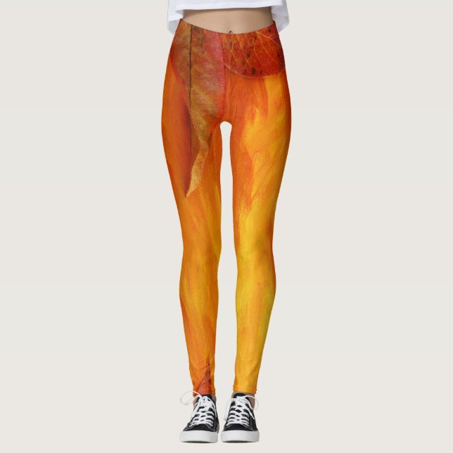 Autumn Leaves Leggings (Front)