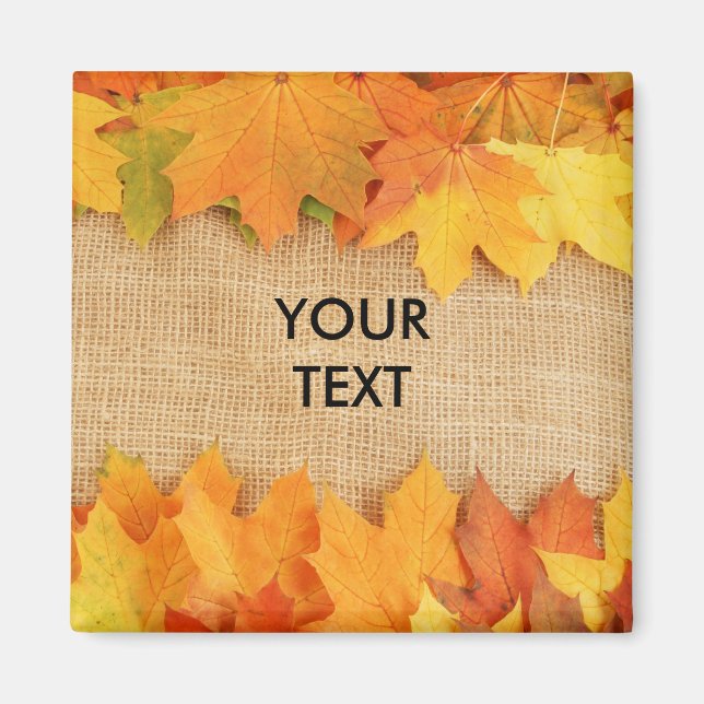 Autumn leaves magnet (Front)