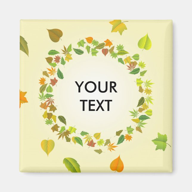 Autumn leaves magnet (Front)