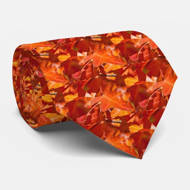 Autumn leaves Men's Tie (Rolled)