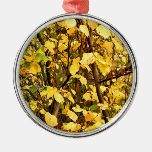 AUTUMN LEAVES METAL ORNAMENT